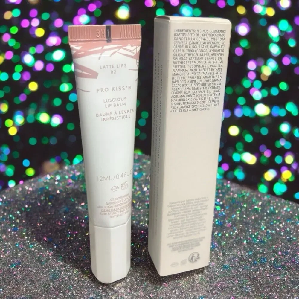 FENTY BEAUTY Pro Kiss'r Luscious Lip Balm In Latte Lips 02 0.4 fl oz New in Box